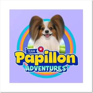 Papillon dog Posters and Art